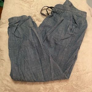 Jcrew Chambray Joggers